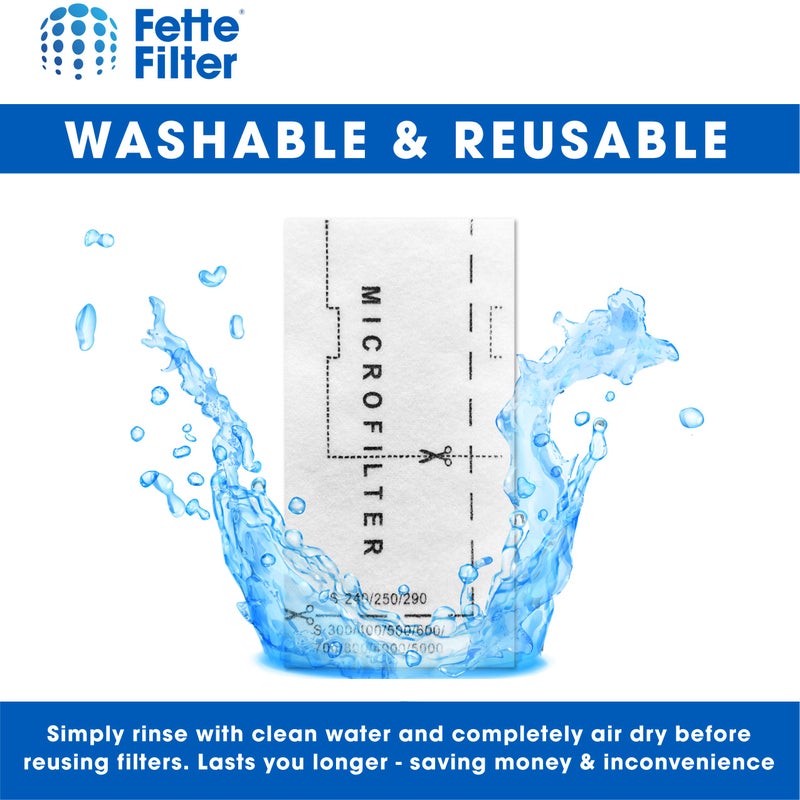 Fette Filter - Air Clean Filter Compatible with Miele Vacuum Cleaner Super 3944711. Pack of 6 - Image 4